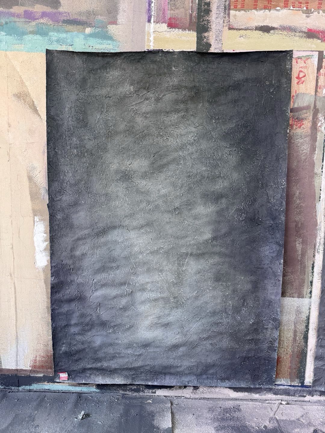 Toile de fond texturée peinte à la main verte et jaune de Clotstudio #clot554