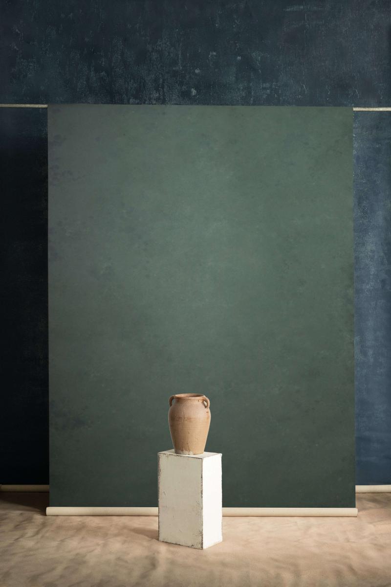 Clotstudio Abstract Dark Green Textured Hand Painted Canvas Backdrop #clot483