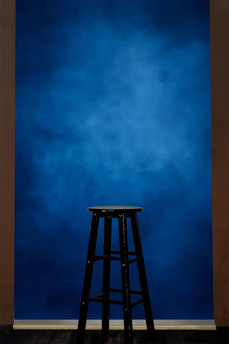 Clotstudio Blue Textured Hand Painted Canvas Backdrop #clot544