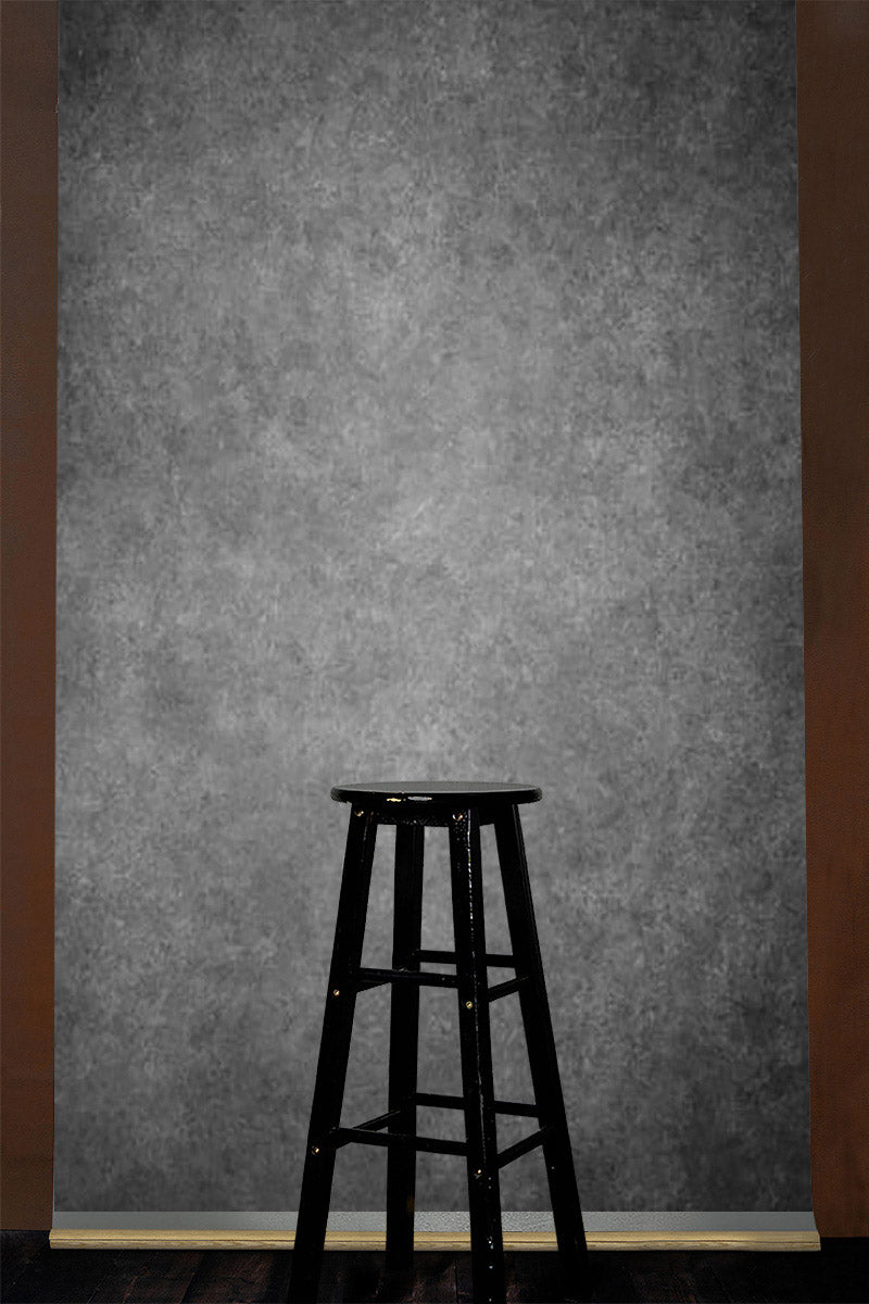 Clotstudio Dark Grey Black Textured Hand Painted Canvas Backdrop #clot540