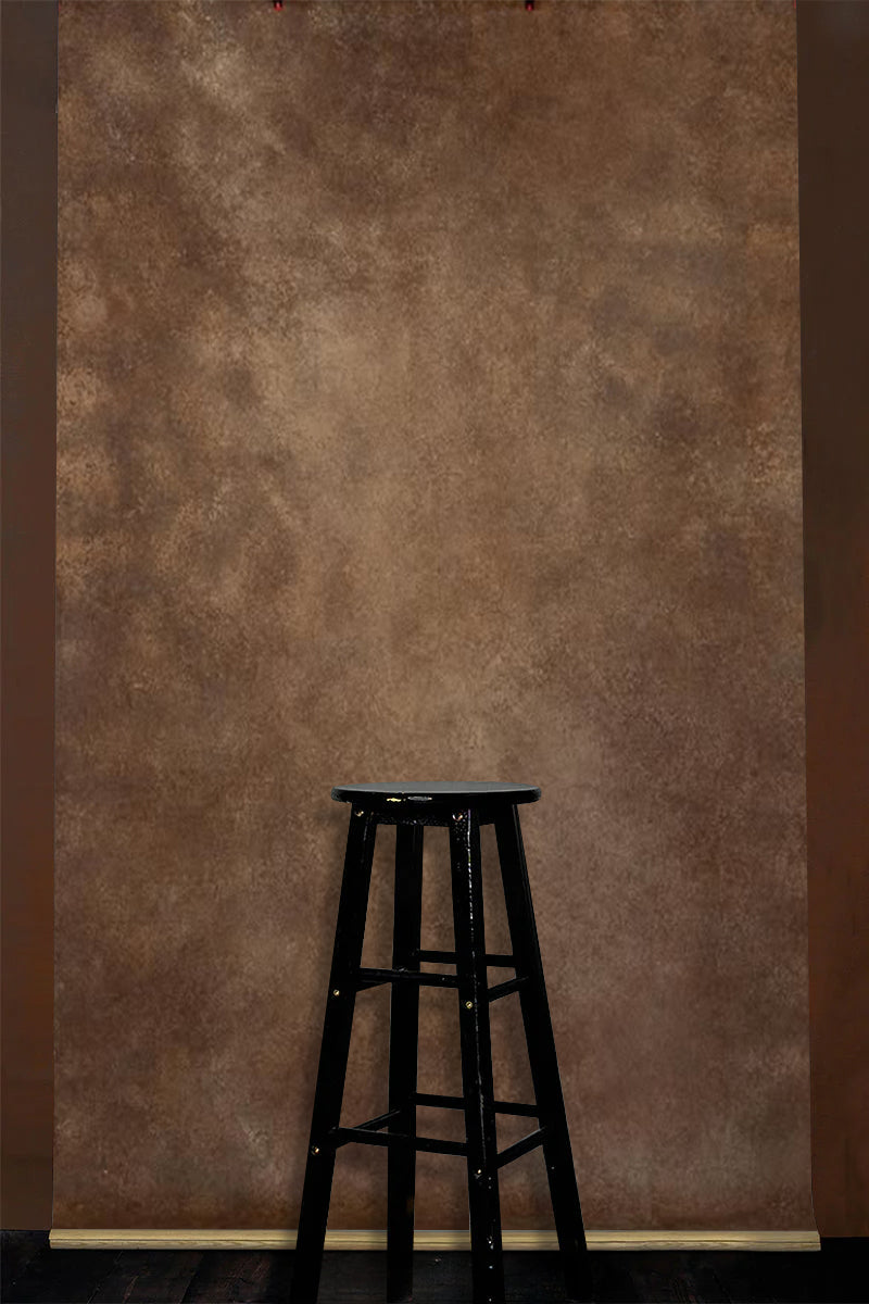 Clotstudio Vintage Brown Coarse Grained Hand Painted Canvas Backdrop B5056689D