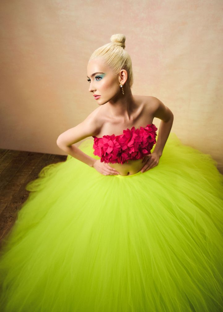 Clotstudio #429 hand-painted canvas backdrop in light pink textured, perfect for portrait photography