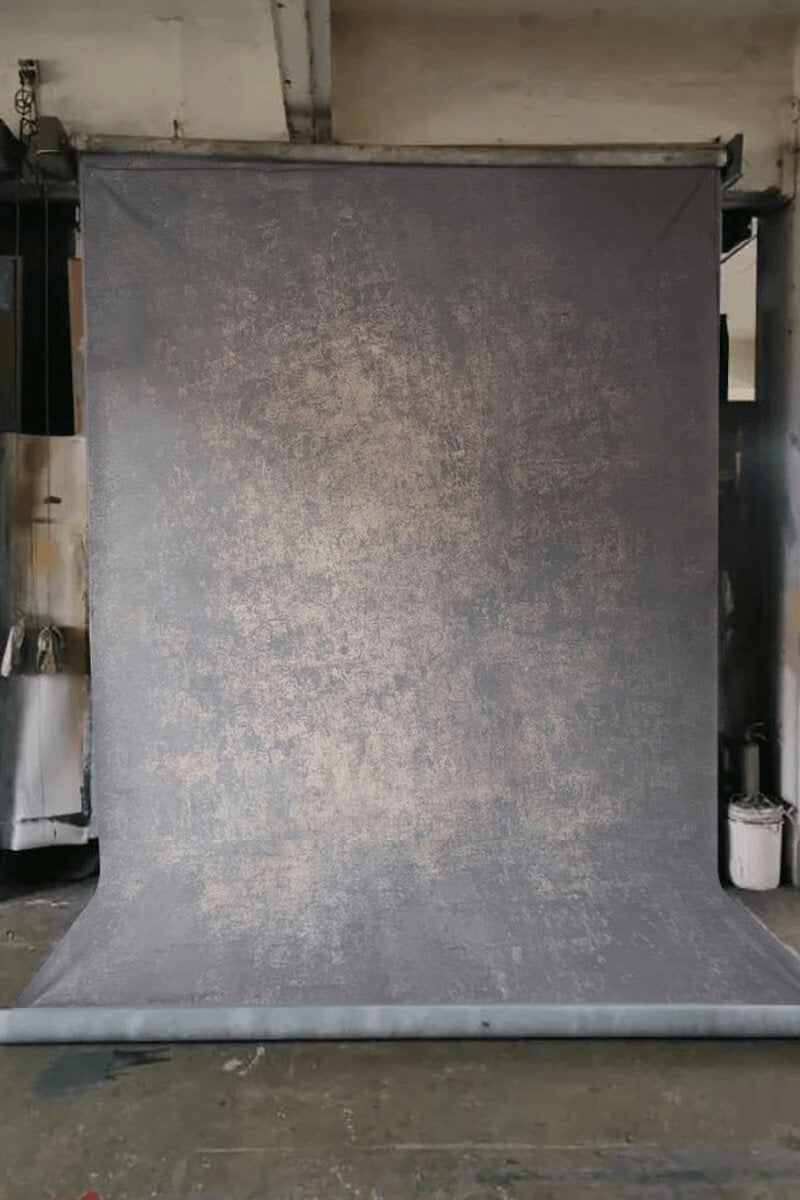 Clotstudio Abstract Grayish Purple Textured Hand Painted Canvas Backdrop #clot246