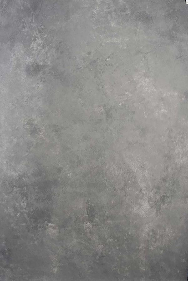 Clotstudio Abstract Gray Mid Textured Hand Painted Canvas Backdrop #clot 106