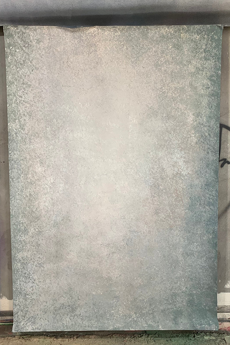 Clotstudio Abstract White Grey Textured Hand Painted Canvas Backdrop #clot449