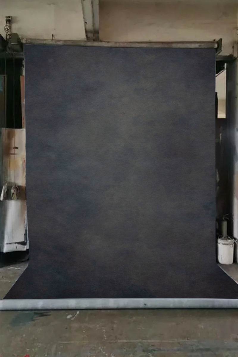 Clotstudio Abstract Black Textured Hand Painted Canvas Backdrop #clot482