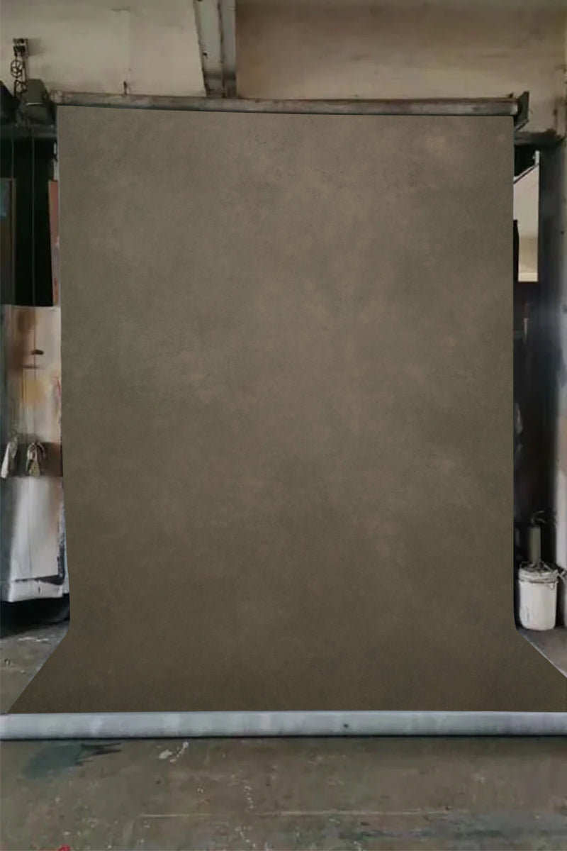 Clotstudio Abstract Dark Grey Brown Textured Hand Painted Canvas Backdrop #clot486