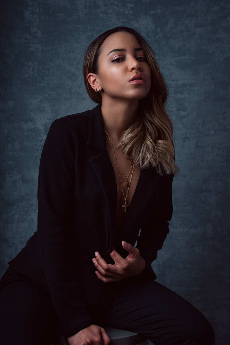 RTS-Clotstudio 5X7 ft & 7X9 ft Abstract Grey Spray Textured Hand Painted Canvas Backdrop #clot 42