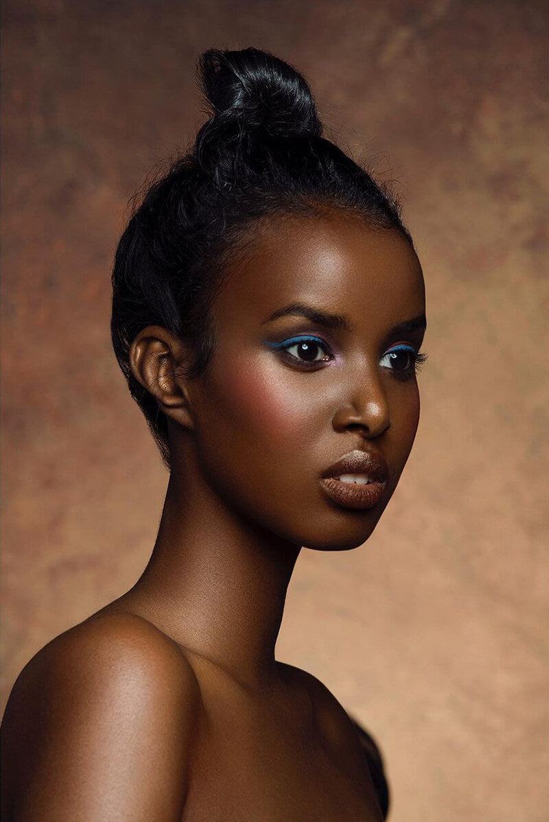 Clotstudio Abstract Red-Brown Spray Textured Hand Painted Canvas Backdrop #clot 44