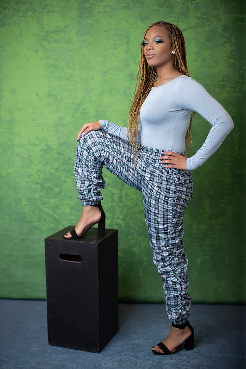 Clotstudio Abstract Deep Green Soft Texture Hand Painted Canvas Backdrop #clot 67