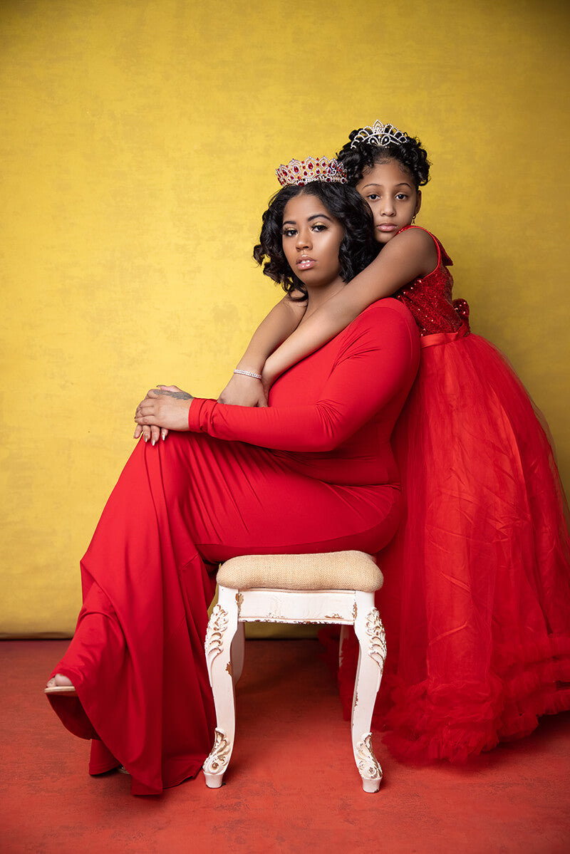 Clotstudio Abstract Bright Gold Textured Hand Painted Canvas Backdrop #clot 94