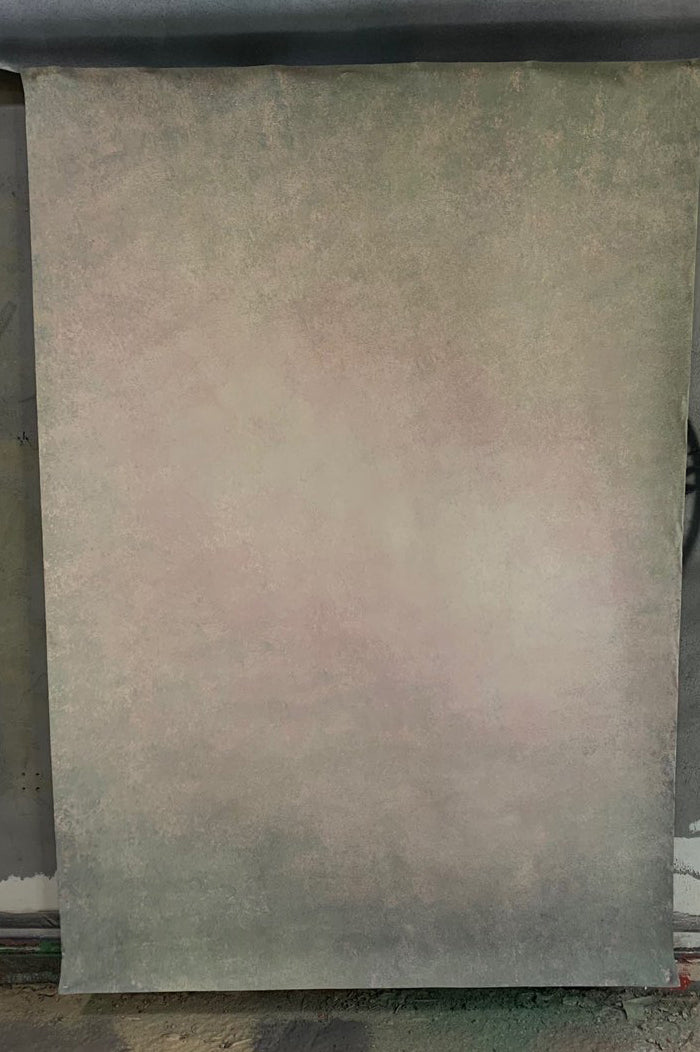 Clotstudio #445 hand-painted canvas backdrop in beige pink textured, perfect for portrait photography