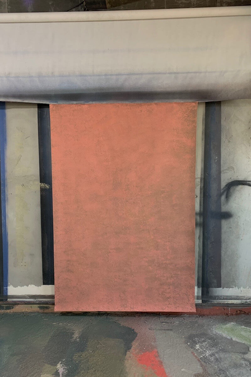 Clotstudio #426 hand-painted canvas backdrop in brown textured, perfect for portrait photography