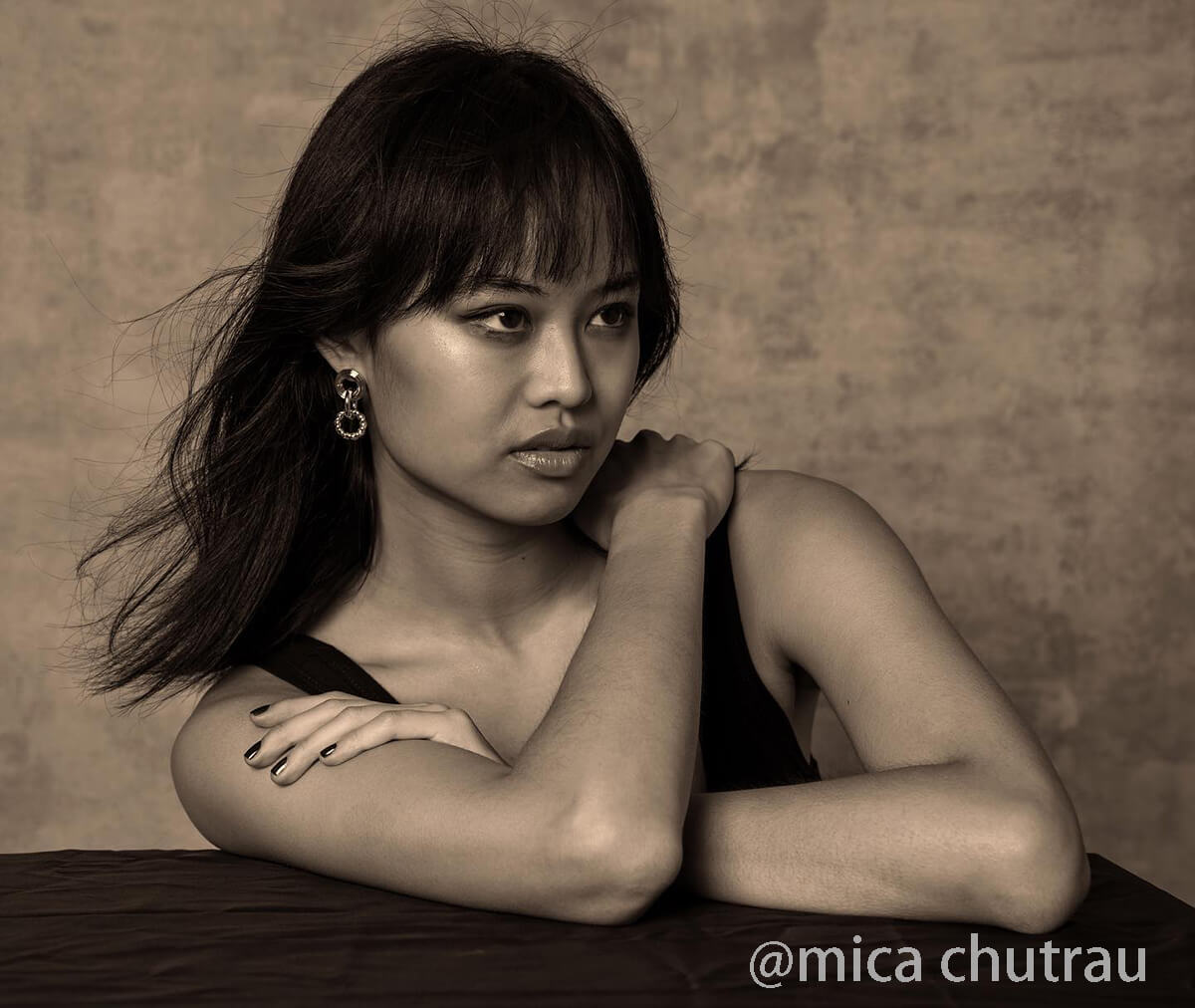 Clotstudio Abstract Light Pink Grey Texture Hand Painted Canvas Backdrop #clot 130