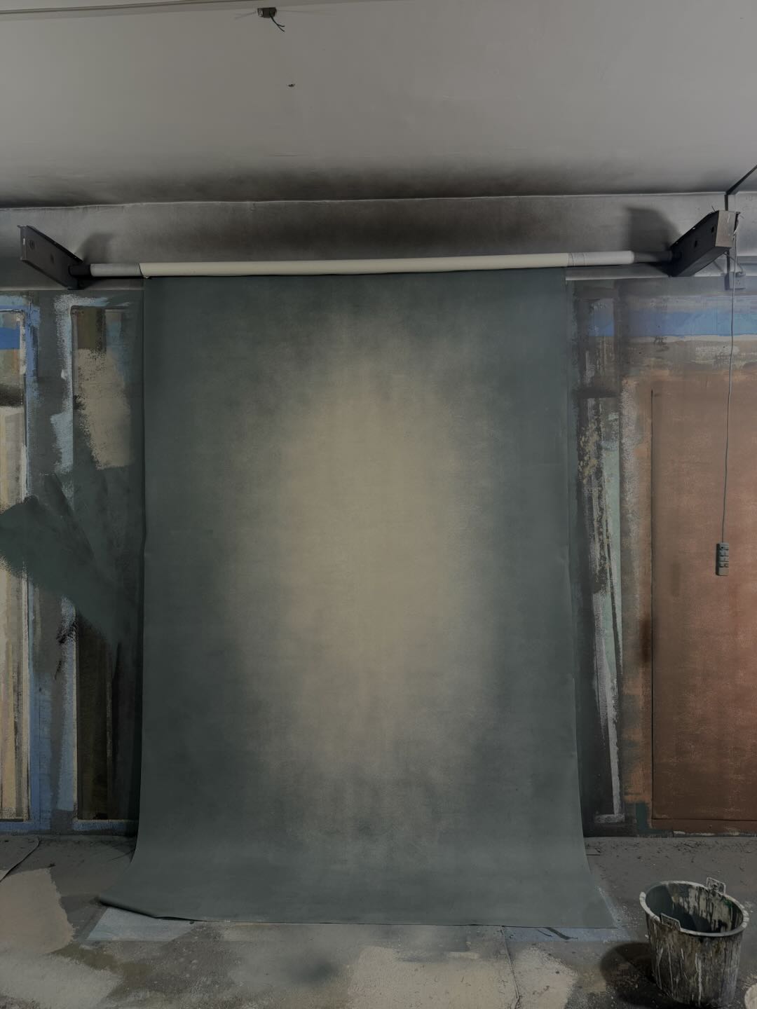 Clotstudio Abstract Gray Textured Hand Painted Backdrop #clot469