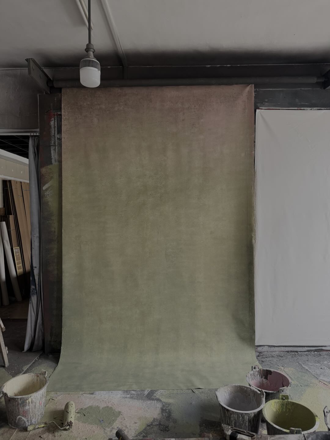 Clotstudio Beige Brown Textured Hand Painted Canvas Backdrop #clot552