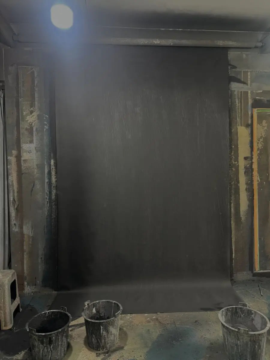IN STOCK-Clotstudio Black Textured Hand Painted Canvas Backdrop #clot522