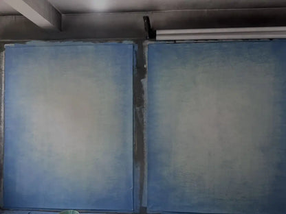 Clotstudio Abstract Light Blue Textured Hand Painted Canvas Backdrop #clot473