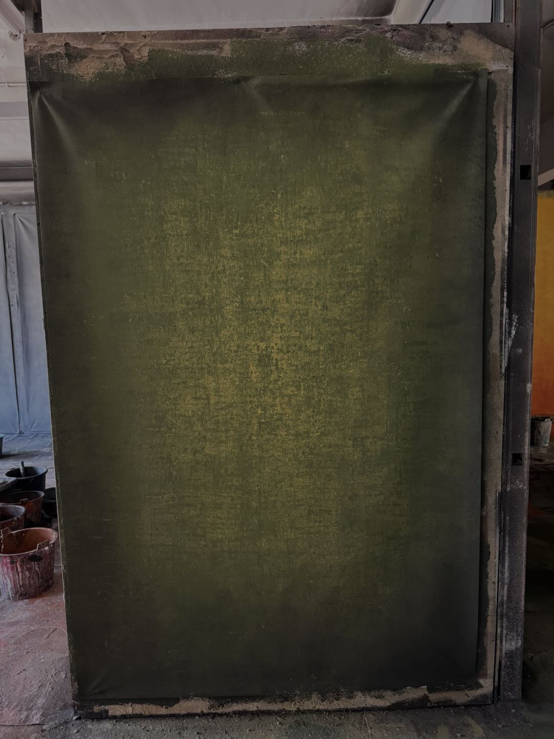 Toile de fond texturée peinte à la main vert foncé Clotstudio #clot508