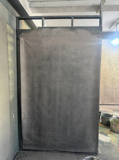 Clotstudio Abstract Gray Purple Textured Hand Painted Canvas Backdrop #clot257