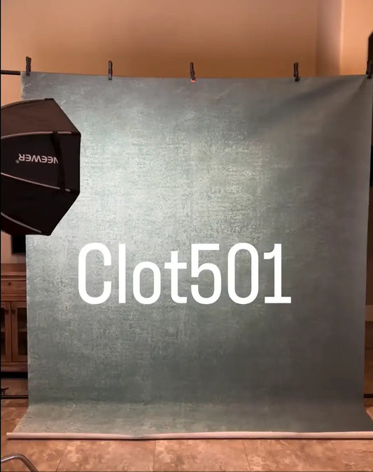 Clotstudio Gray Green Textured Hand Painted Canvas Backdrop #clot501