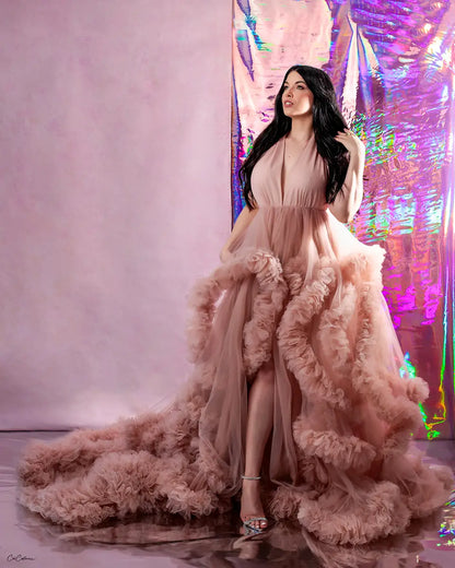 Toile de fond abstraite peinte à la main rose clair texturée de Clotstudio #clot429