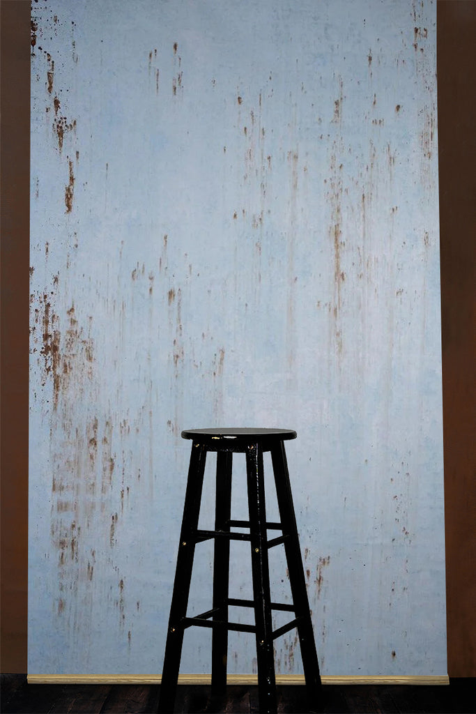 Clotstudio Abstract Light Blue Textured Hand Painted Canvas Backdrop #clot 87