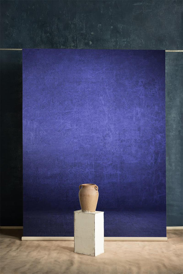Clotstudio Blue Purple Textured Hand Painted Canvas Backdrop #clot519