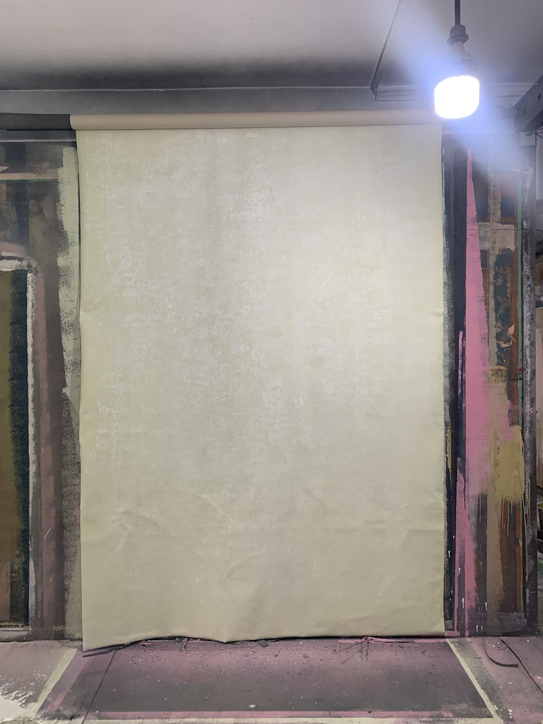 Clotstudio White Green Textured Hand Painted Canvas Backdrop #clot523