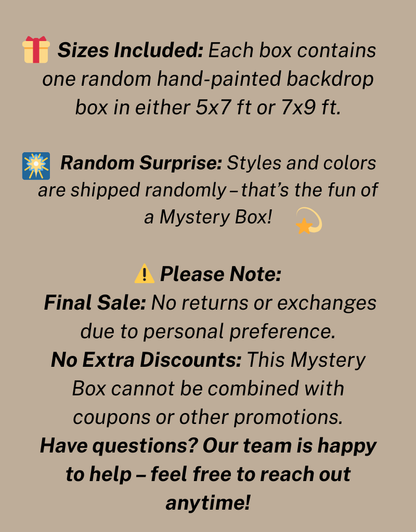 Clotstudio Mystery Box with Hand Painted Backdrop
