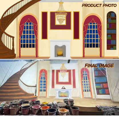 Clotstudio Palace Hall Casinocastle Large Size Stage Backdrop-28
