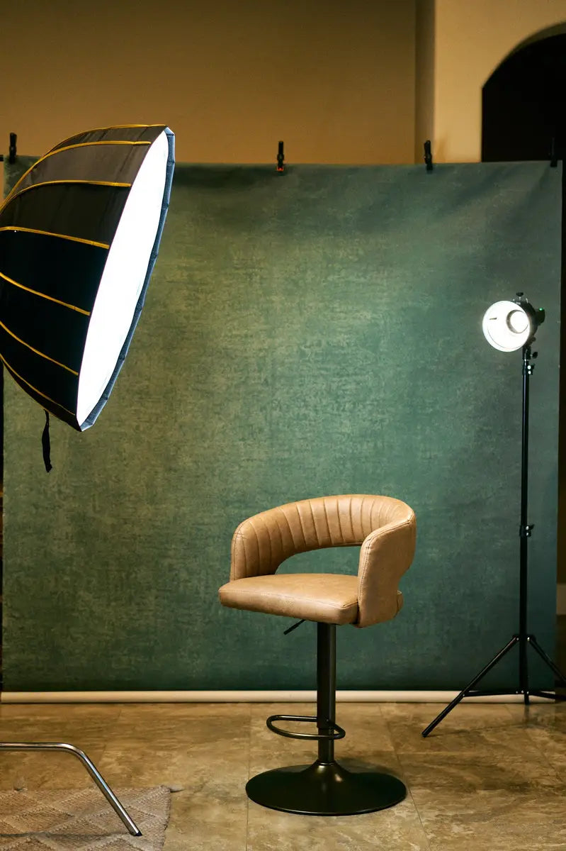 Clotstudio Graugrün strukturierter handbemalter Leinwandhintergrund #clot501