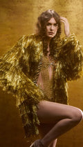 Clotstudio Abstrakter, golden strukturierter, handbemalter Leinwandhintergrund #clot422