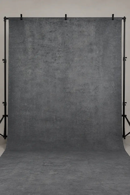 Clotstudio Grey Charcoal Textured Hand Painted Canvas Backdrop #clot583