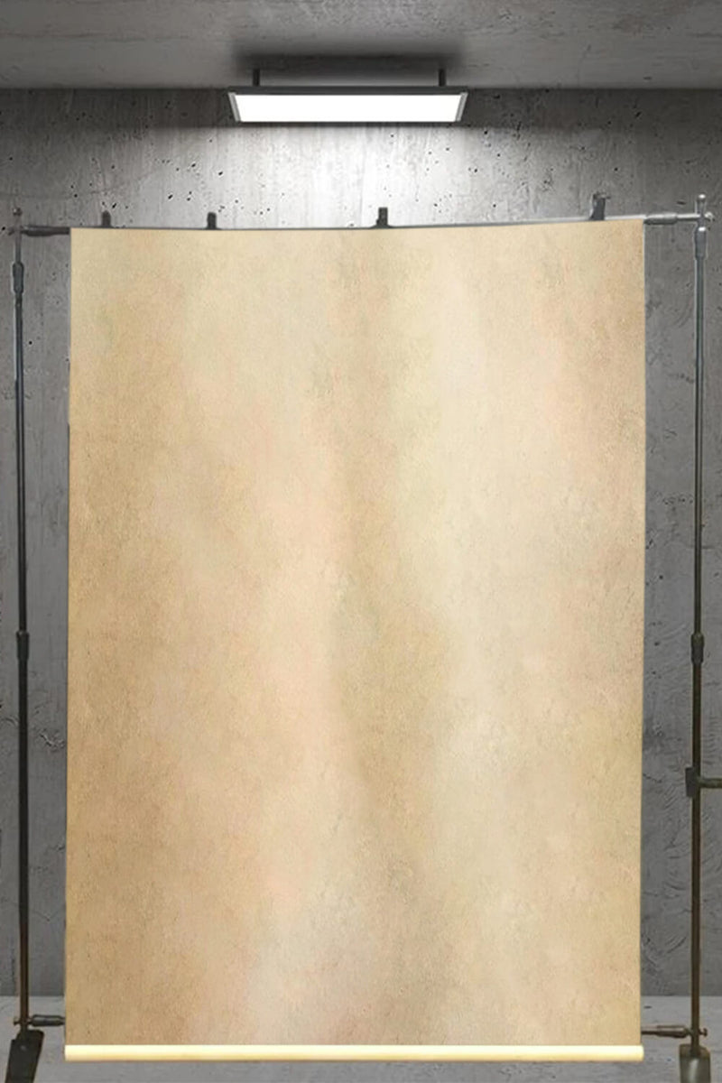 Clotstudio Abstract Yellow Ochre Mid Textured Hand Painted Canvas Backdrop #clot 107