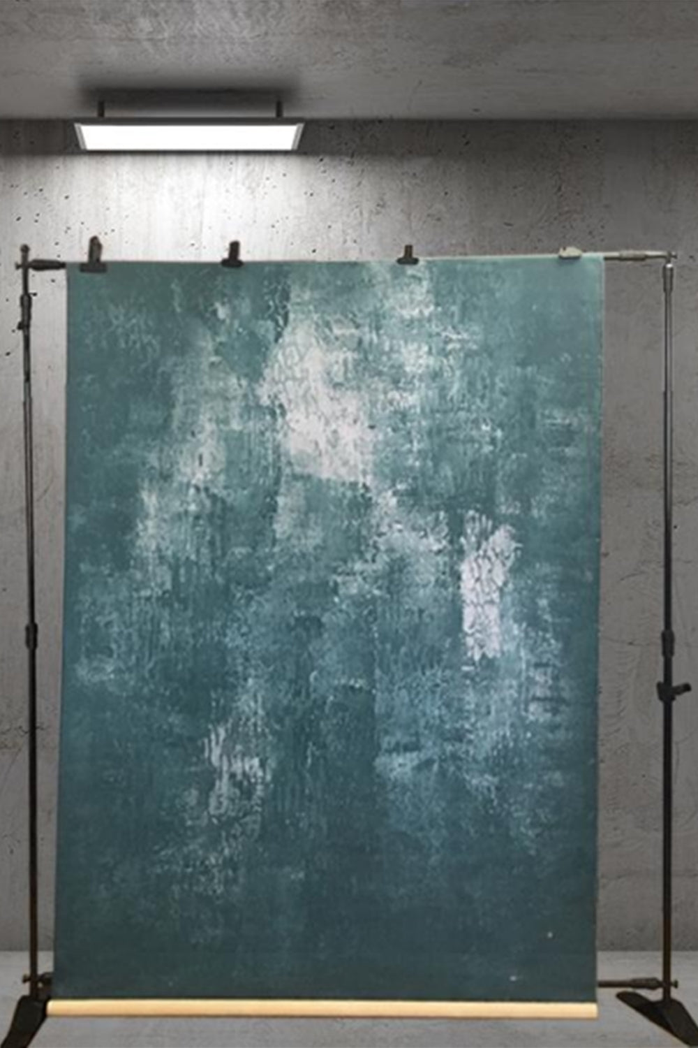 Clotstudio Abstract Teal Grey Spray Textured Hand Painted Canvas Backdrop #clot 2