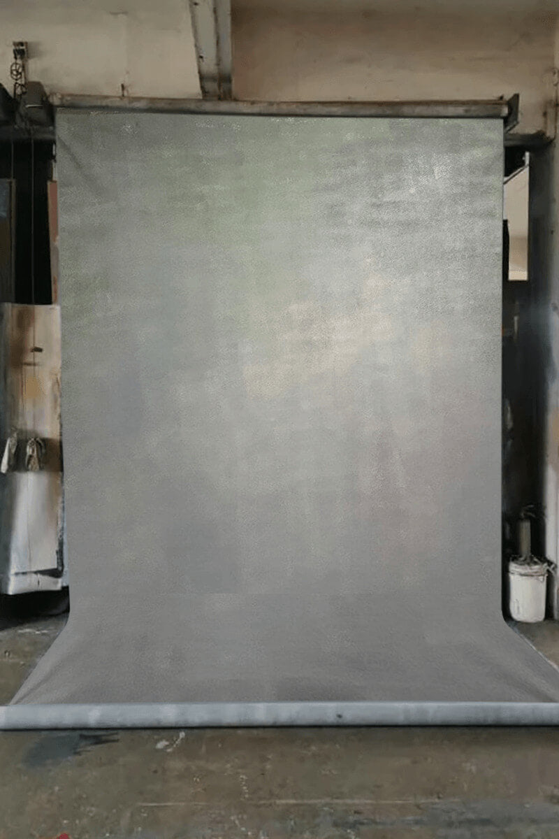 Clotstudio Abstract Soft Grey Texture Hand Painted Canvas Backdrop #clot 125