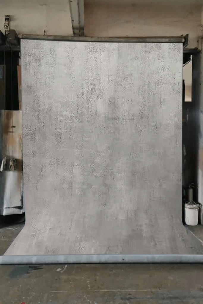 Clotstudio Abstract Grey Beige Textured Hand Painted Canvas Backdrop #clot193