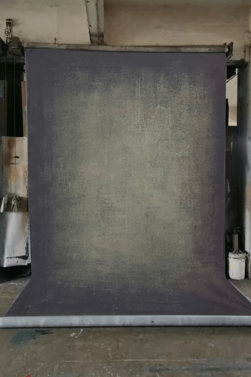 Clotstudio Abstract Purple Gray Textured Hand Painted Canvas Backdrop #clot211