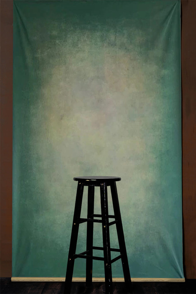 Clotstudio Abstract Green Textured Hand Painted Canvas Backdrop #clot220