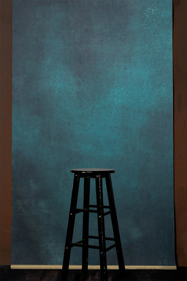 Clotstudio Abstract Blue Textured Hand Painted Canvas Backdrop #clot230