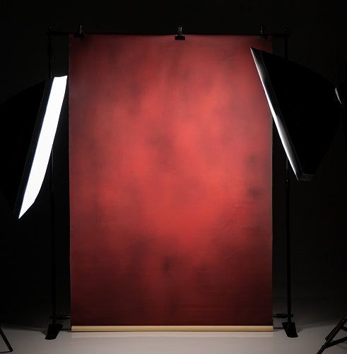 Clotstudio Abstract Dark Red Spray Textured Hand Painted Canvas Backdrop #clot 53