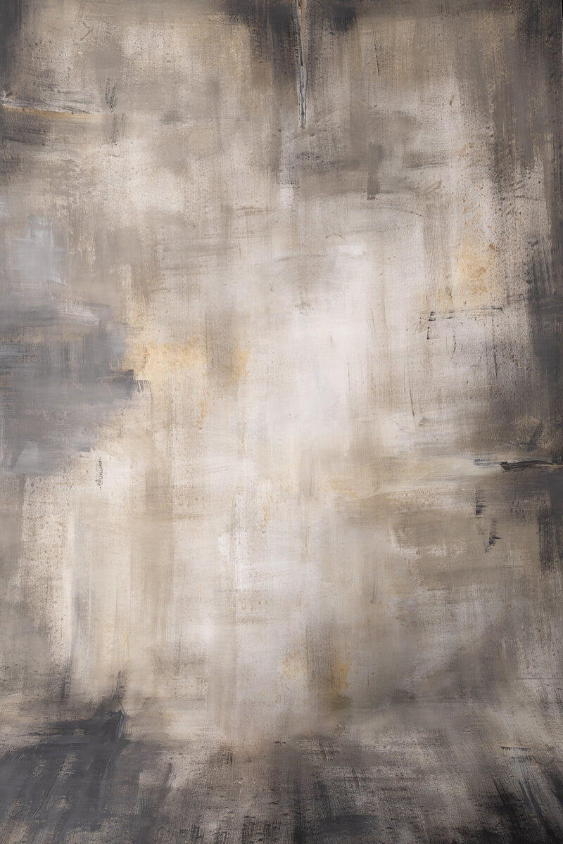 Clotstudio Abstract Gray Textured Hand Painted Canvas Backdrop #clot247