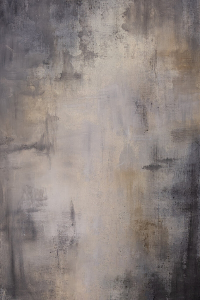 Clotstudio Abstract Gray Textured Hand Painted Canvas Backdrop #clot252