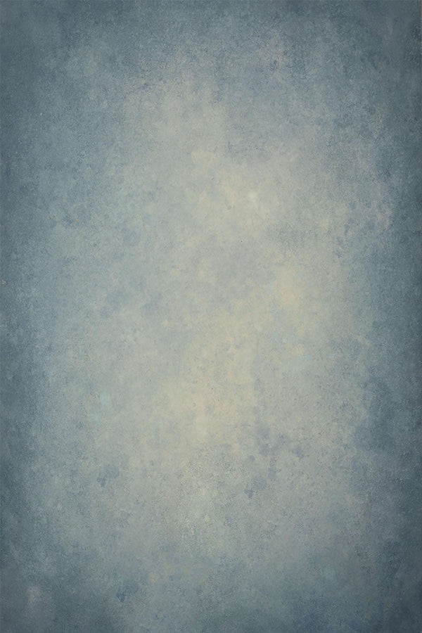 Clotstudio Abstract Blue Grey Textured Hand Painted Canvas Backdrop #clot435