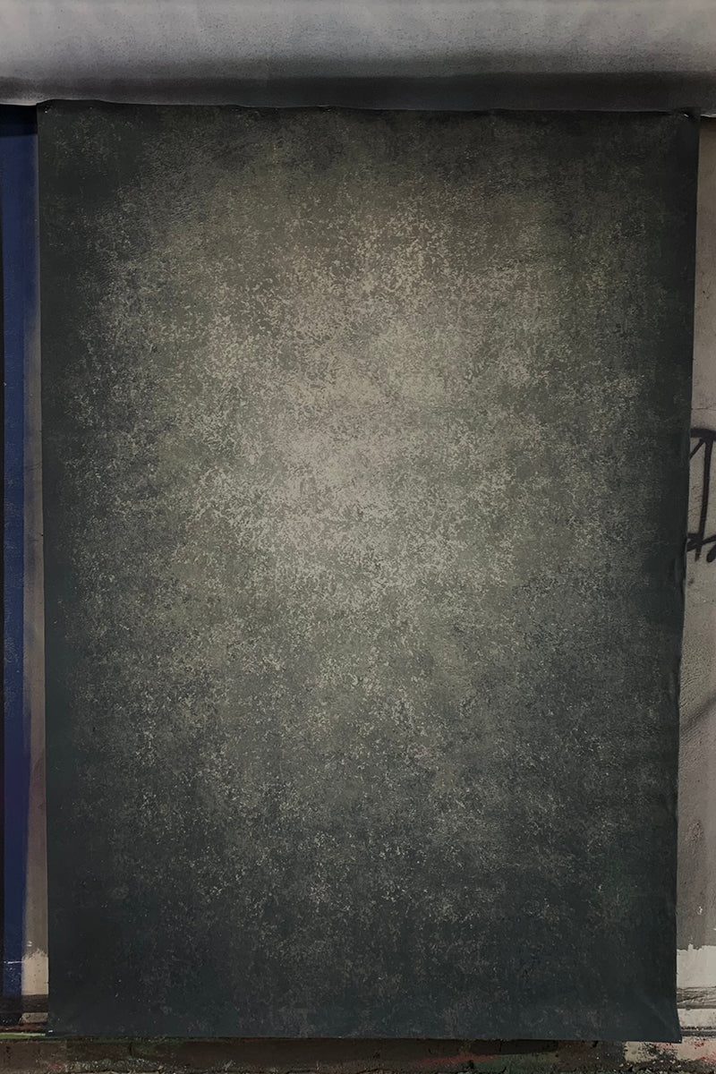 Clotstudio Abstract Black Grey Textured Hand Painted Canvas Backdrop #clot447