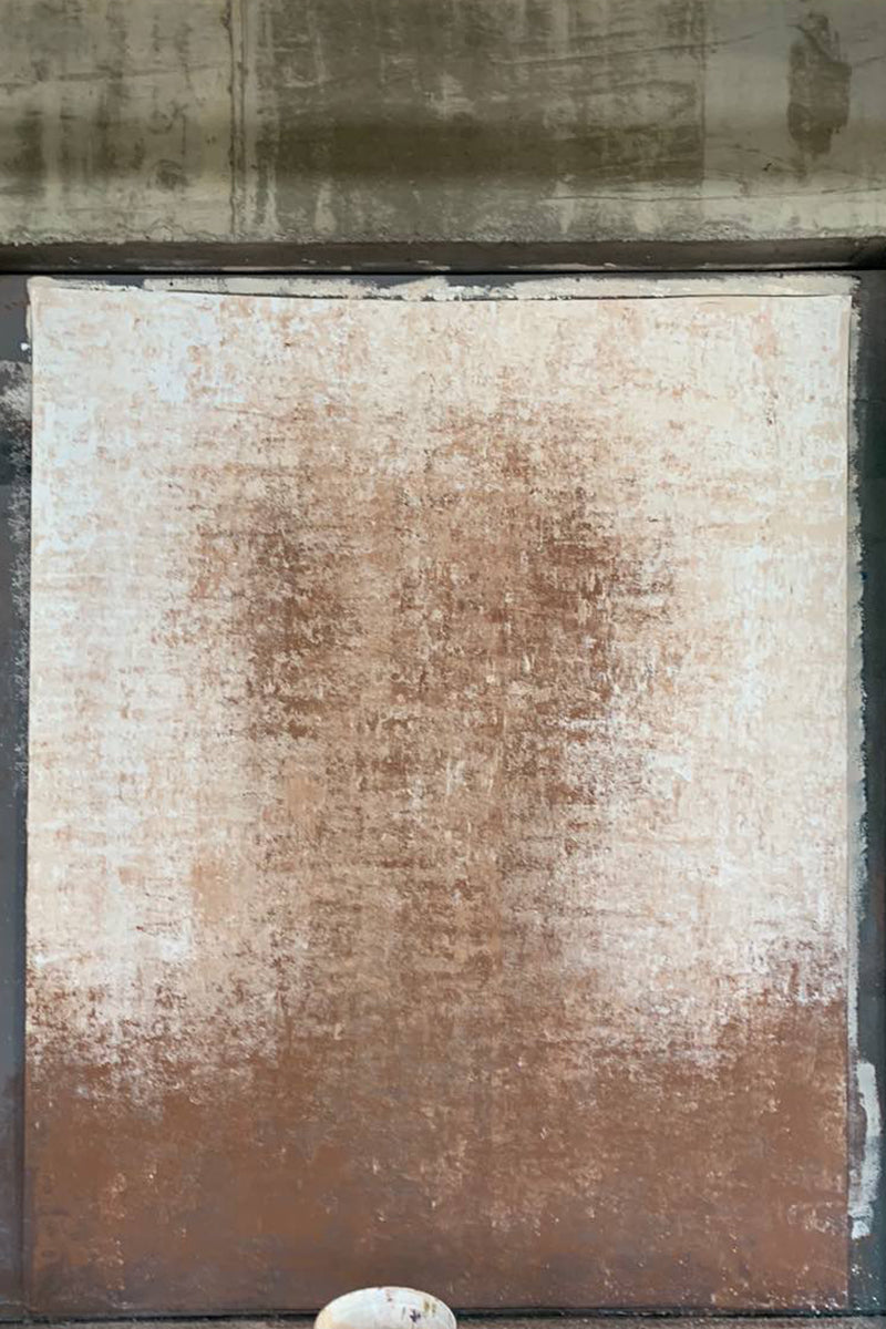 Clotstudio Abstract Beige Spray Textured Hand Painted Canvas Backdrop #clot 49