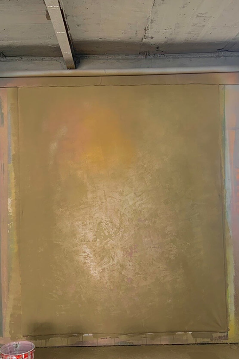 Clotstudio Abstract Grayish Orange Texture Hand Painted Canvas Backdrop #clot 80