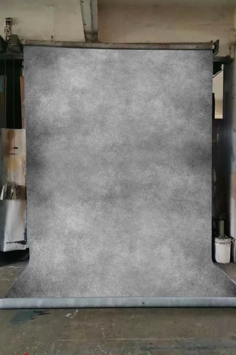Clotstudio Abstract Grey Textured Hand Painted Canvas Backdrop #clot472