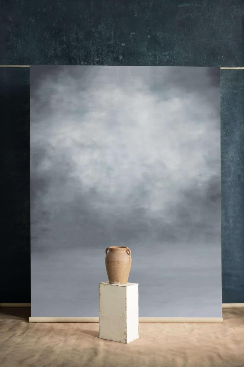 Clotstudio Abstract Grey Textured Hand Painted Canvas Backdrop #clot490